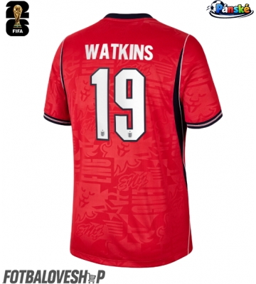 Anglie Ollie Watkins #19 Venkovní Dres MS 2026 Krátký Rukáv